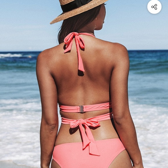 Cupshe coral pink bikini - Picture 2 of 3